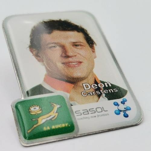 SA Rugby Deon Carstens pin badge