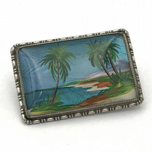 TKM Sterling Silver butterfly wing brooch