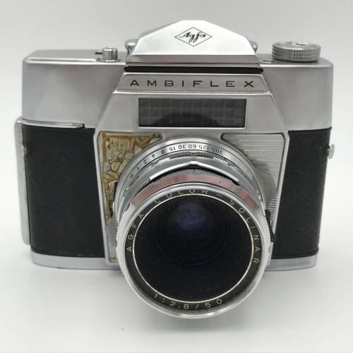 Vintage AGFA Ambiflex 35mm camera with Agfa color-solinar 1:2,8/50 lens - well used