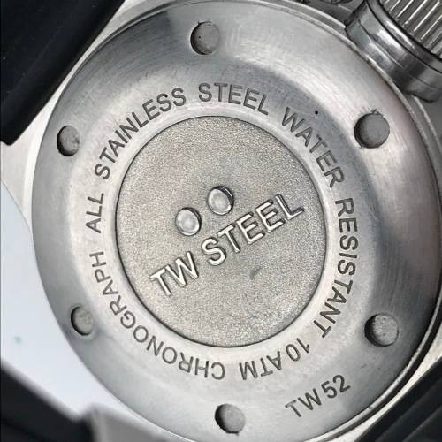 TW Steel Quartz Chronograph mens watch - working - fine scratch on glass