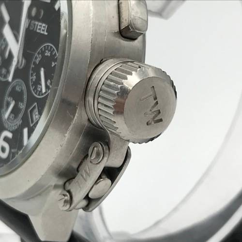 TW Steel Quartz Chronograph mens watch - working - fine scratch on glass