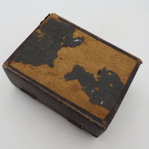 Antique jewellery case with pocketwatch holder - No lock