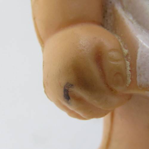 Vintage PML Rompy rubber toy doll - ear damaged