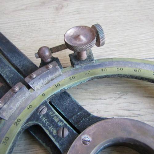 Antique Henry Hughes and Sons maritime naval station pointer in case