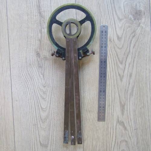 Antique Henry Hughes and Sons maritime naval station pointer in case