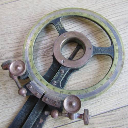 Antique Henry Hughes and Sons maritime naval station pointer in case