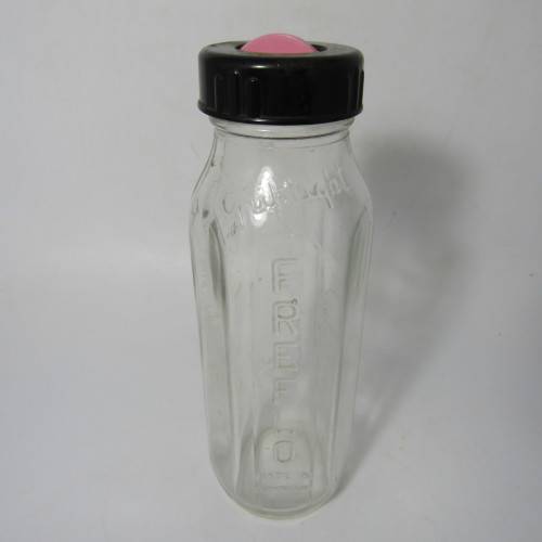 Vintage Freflo glass baby bottle made in Birmingham