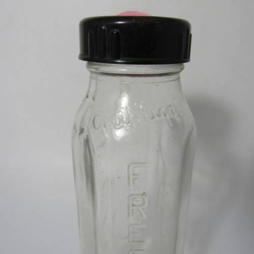 Vintage Freflo glass baby bottle made in Birmingham