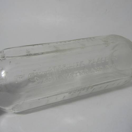 Vintage Freflo glass baby bottle made in Birmingham