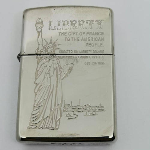 Original Zippo with Statue of Liberty