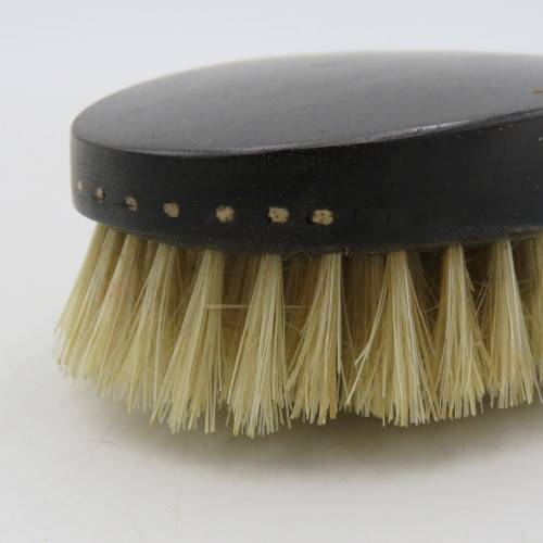 Pair of real ebony wood clothes brushes