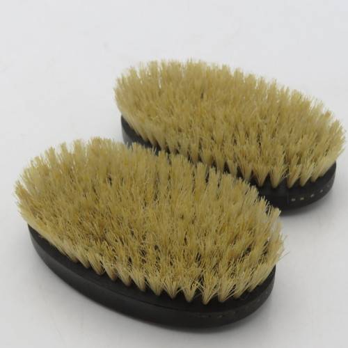 Pair of real ebony wood clothes brushes