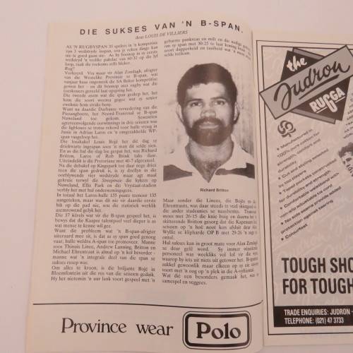 WP Rugby official programme - Norwich life WP vs N. OFS - 25 July 1992
