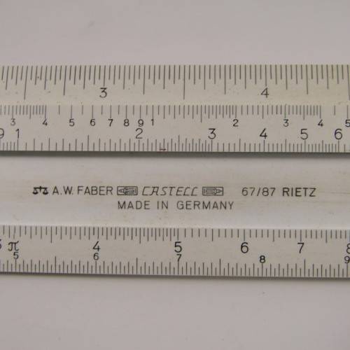 Vintage Faber Castel 67/87 slide ruler in holder