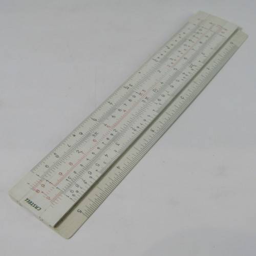 Vintage Faber Castel 67/87 slide ruler in holder