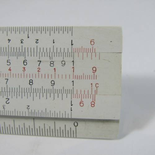 Vintage Faber Castel 67/87 slide ruler in holder
