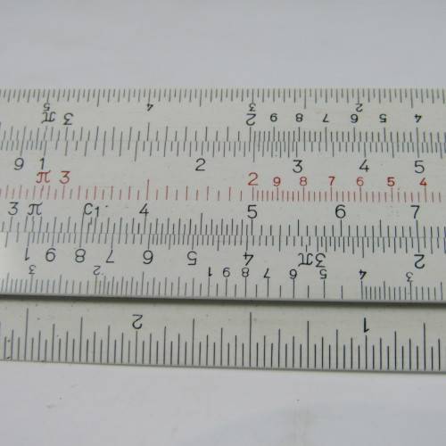 Vintage Faber Castel 67/87 slide ruler in holder
