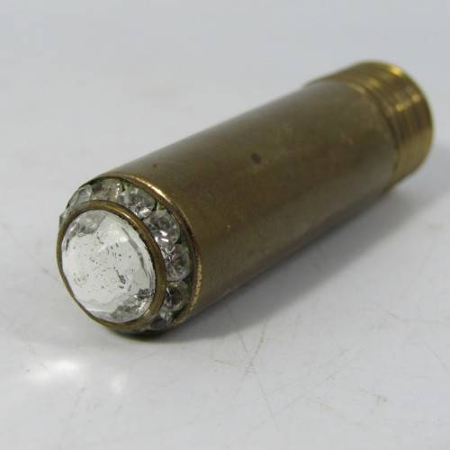 Antique brass lipstick lighter - needs flint
