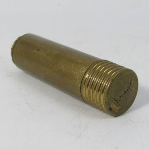 Antique brass lipstick lighter - needs flint