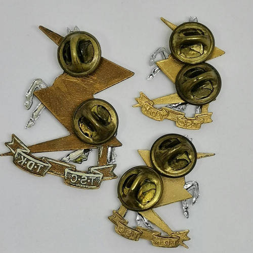Set of SADF Technical Service Corps cap and collar badge