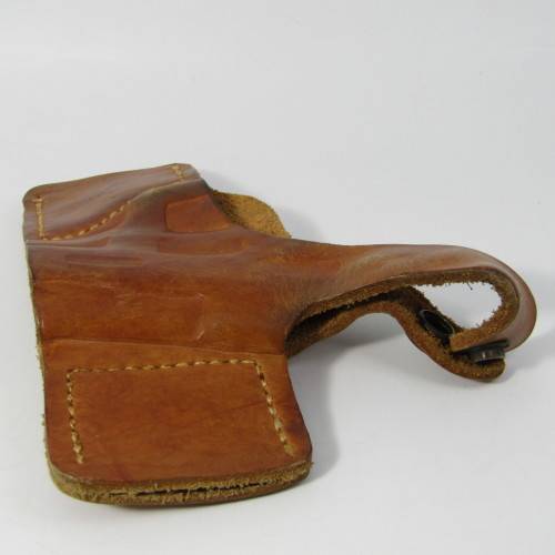 Vintage leather bikini gun holster for 9mm