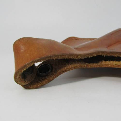 Vintage leather bikini gun holster for 9mm