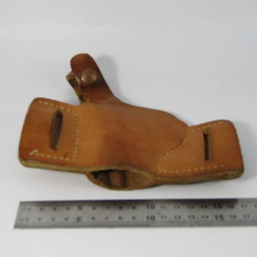 Vintage leather bikini gun holster for 9mm