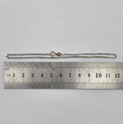 Lot of 2 silver bracelets - 22cm