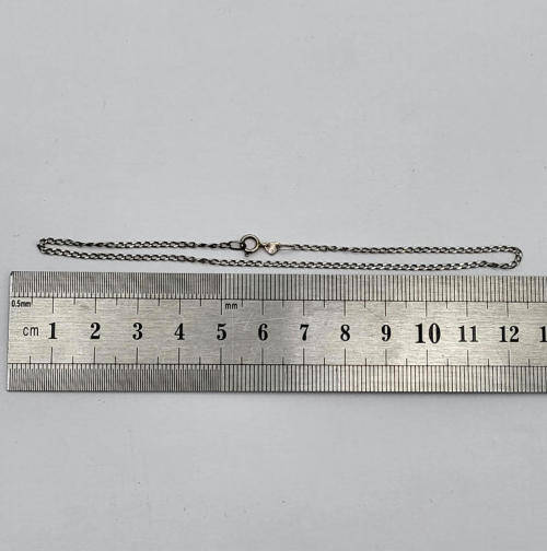Lot of 2 silver bracelets - 22cm