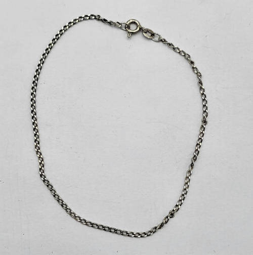 Lot of 2 silver bracelets - 22cm