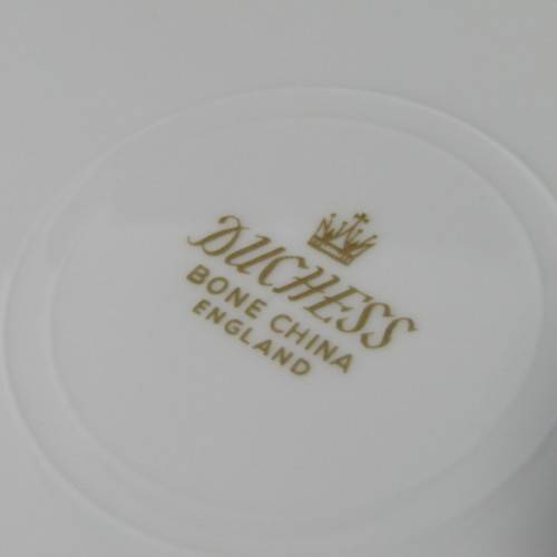 Duchess white and gold porcelain trio