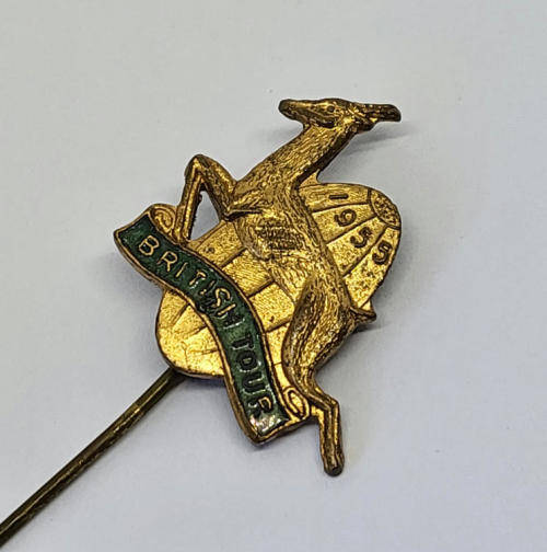 1955 Springboks rugby British Tour pin badge
