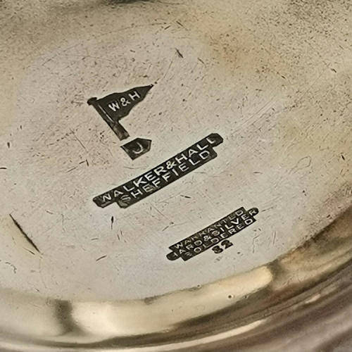 South African Parliament pre 1953 silver plated mug by Walker and Hall