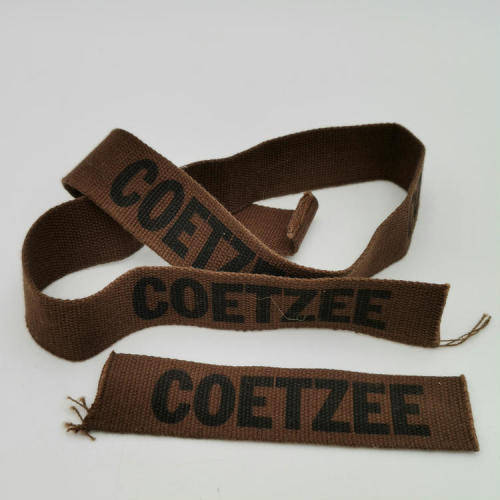 Lot of SA Army Coetzee name tags