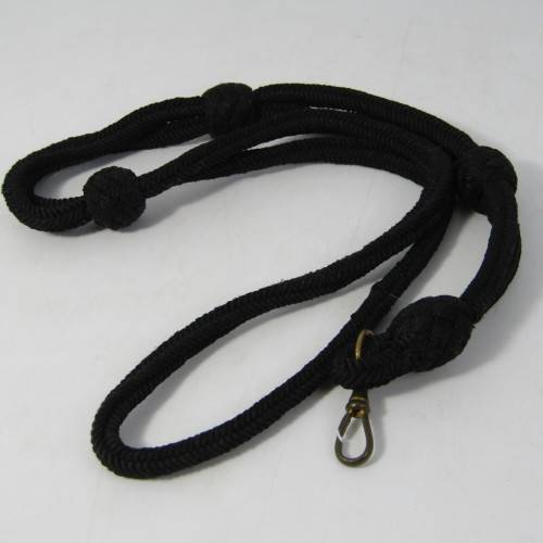 Black Rhodesian Army lanyard - 57cm