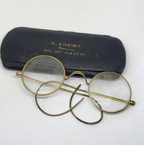 Pair of Antique gold-plated spectacles
