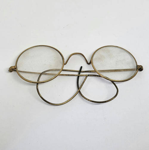 Pair of Antique gold-plated spectacles