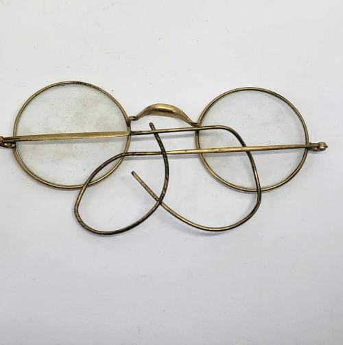 Pair of Antique gold-plated spectacles