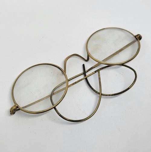 Pair of Antique gold-plated spectacles