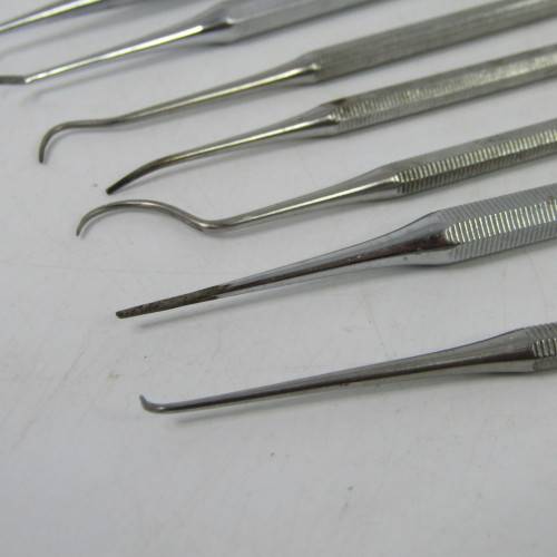 Lot of 7 different dentist tools