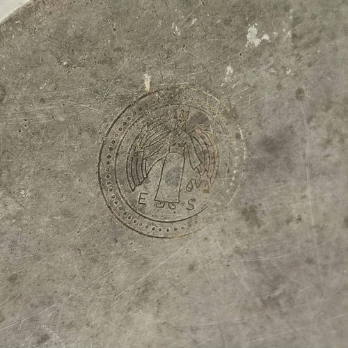 Antique Gnadental Zinn Edward Scholl German pewter salt holder