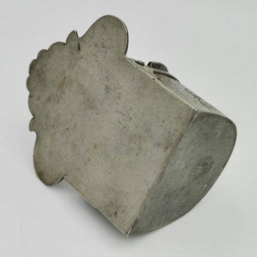 Antique Gnadental Zinn Edward Scholl German pewter salt holder