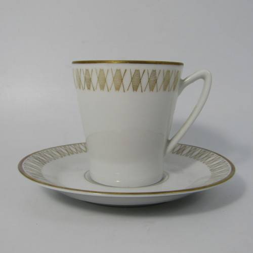 Vintage Karlskrona Sweden porcelain cup & saucer