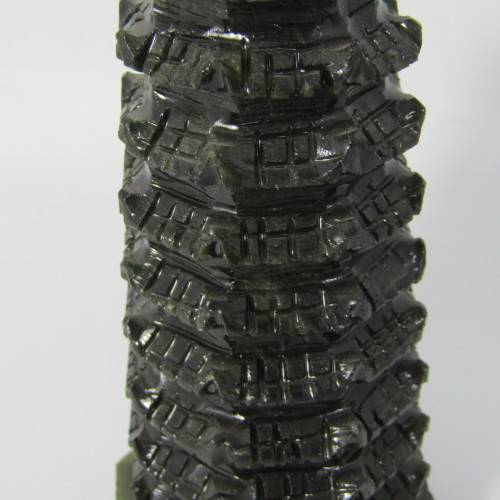 Vintage Jade stone carving of Tower of Chinese Immortals of Wisdom