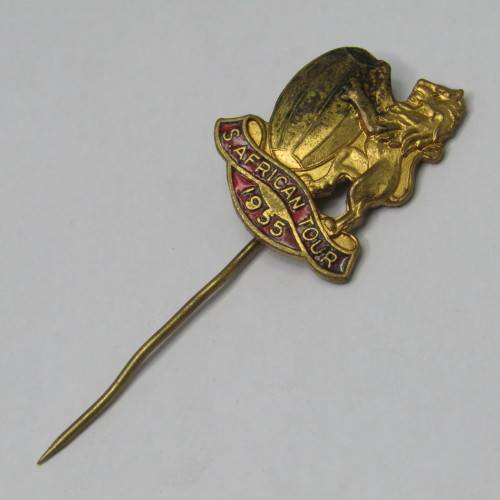 1955 Lions South Africa Rugby Tour stick pin badge