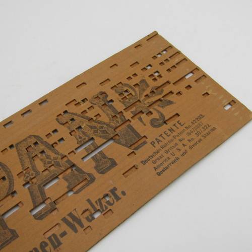 Punched Media MANOPAN music box strip - 1454M - After the Ball Waltz - Late 1800`s