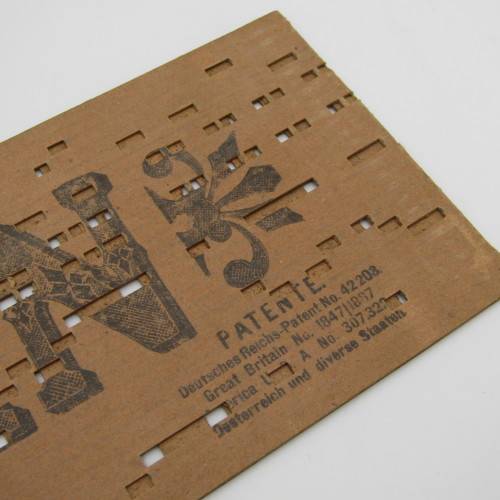 Punched Media MANOPAN music box strip - 1367 M - Sailing Merrily Home - Late 1800`s