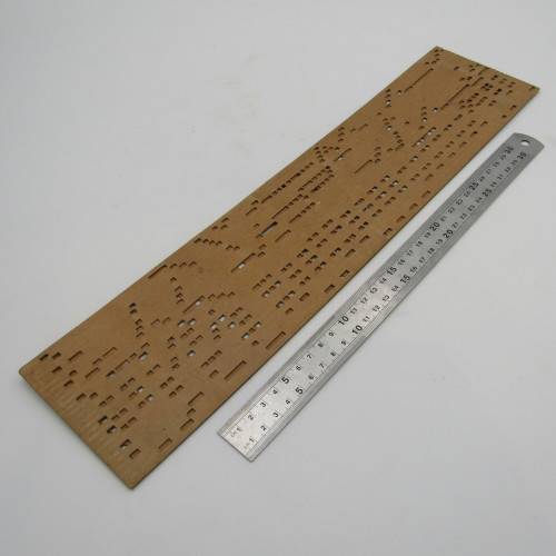 Punched Media MANOPAN music box strip - 1367 M - Sailing Merrily Home - Late 1800`s
