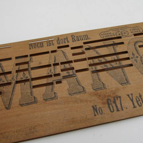 Punched Media MANOPAN music box strip - No. 617 - Yet there is Room - Late 1800`s