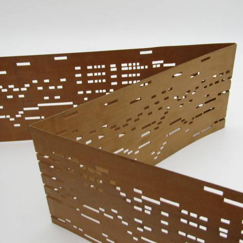 Punched Media Manopan Music Box Strip No. 105A - rare four side version - Late 1800`s